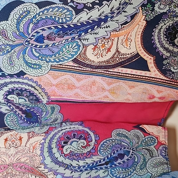 Johnny Was Cordelia Easy Midi Dress Paisley Coastal Sz 1X - Picture 14 of 16